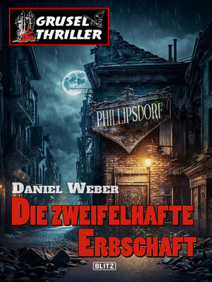 cover image of Grusel-Thriller 10--Die zweifelhafte Erbschaft